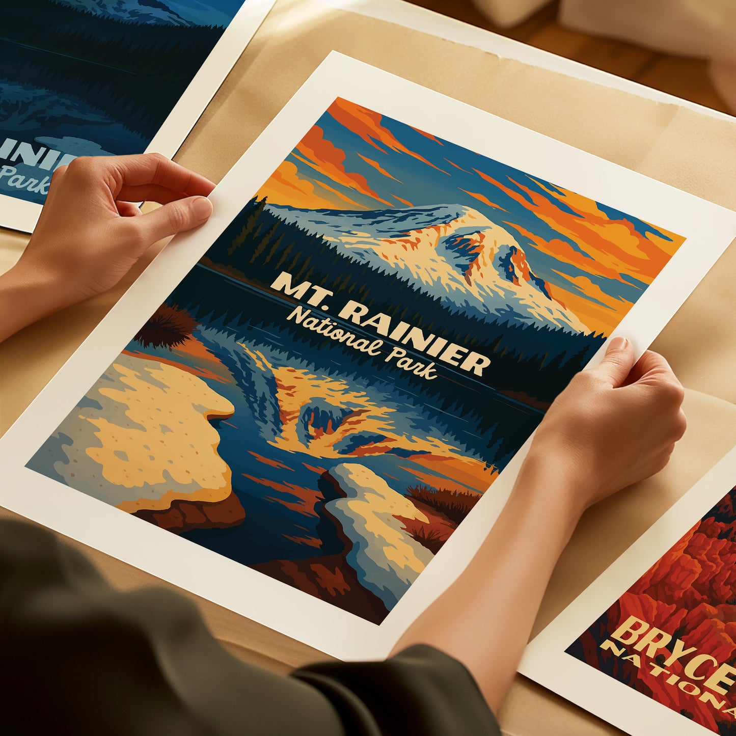 Mt Rainier National Park Poster #2