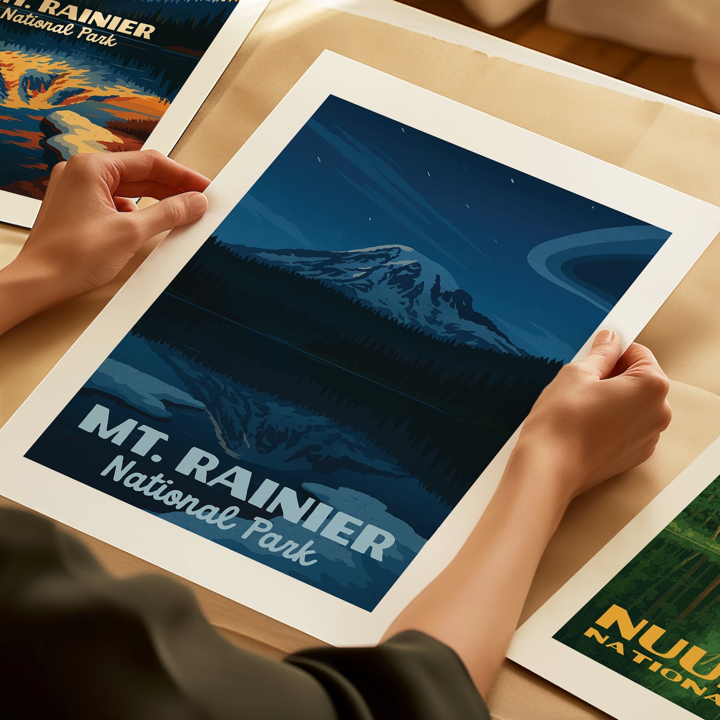Mt Rainier National Park Poster