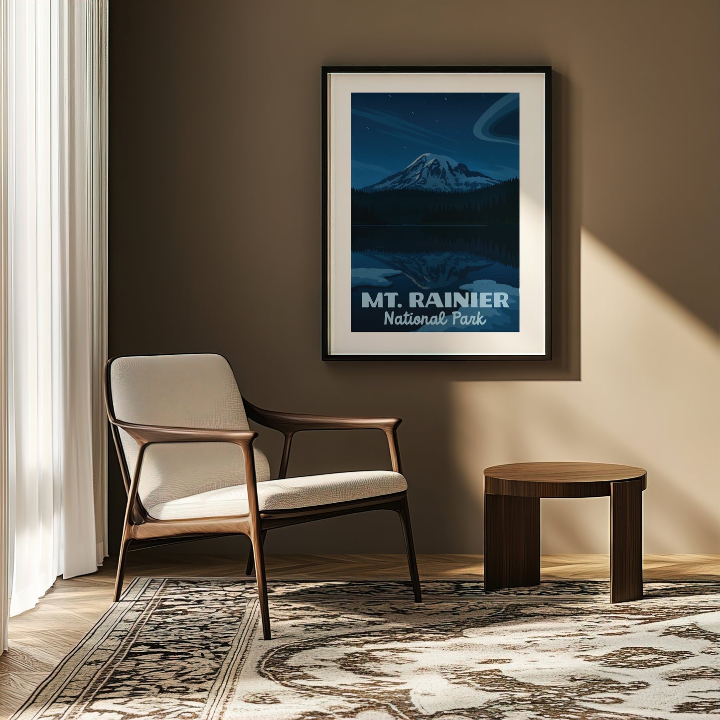 Mt Rainier National Park Poster
