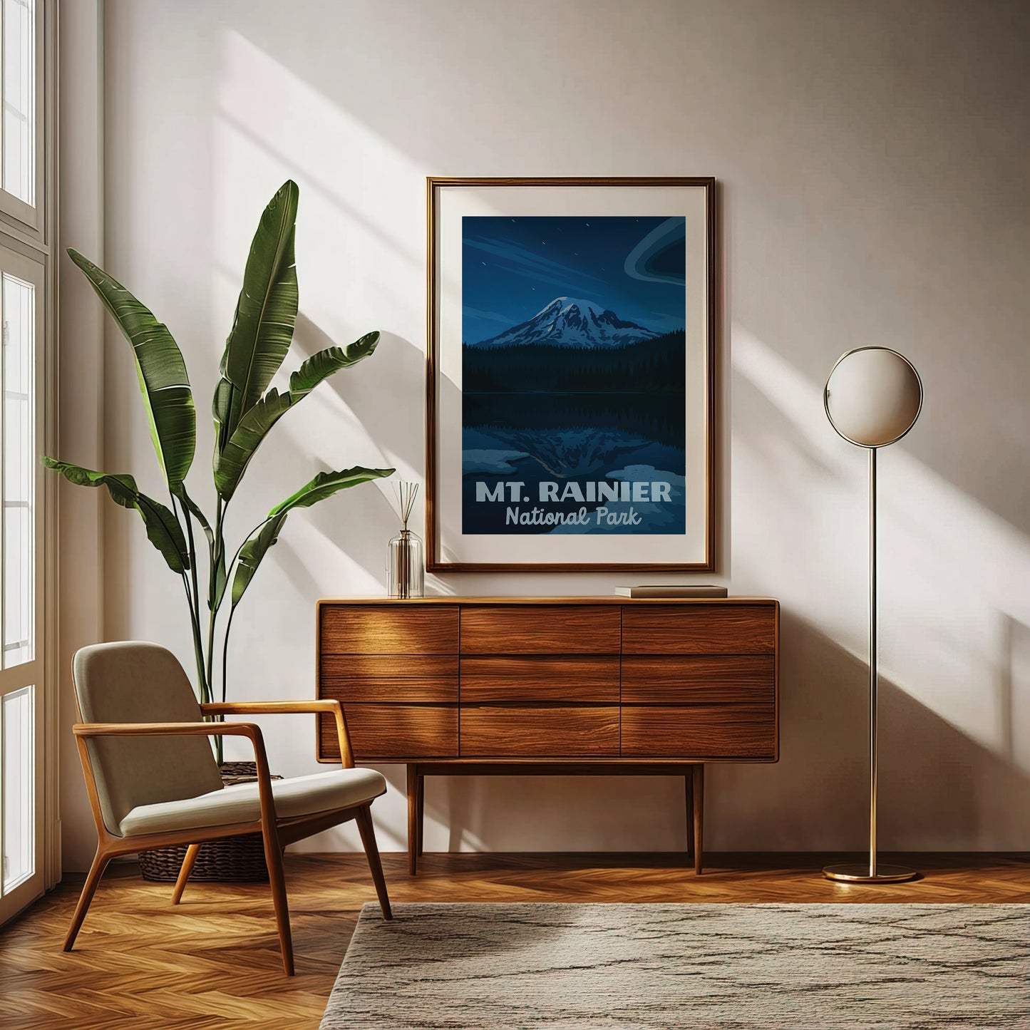 Mt Rainier National Park Poster