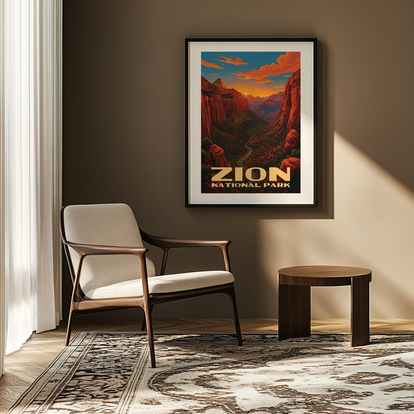 Zion National Park Poster