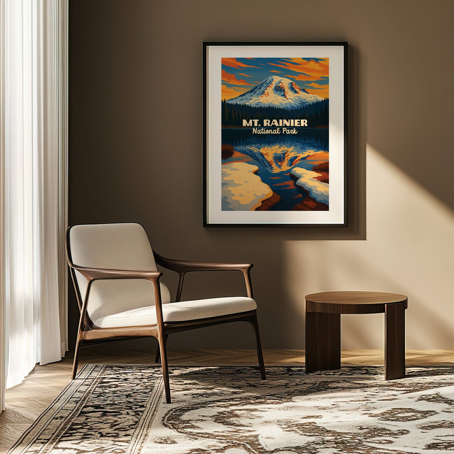 Mt Rainier National Park Poster #2