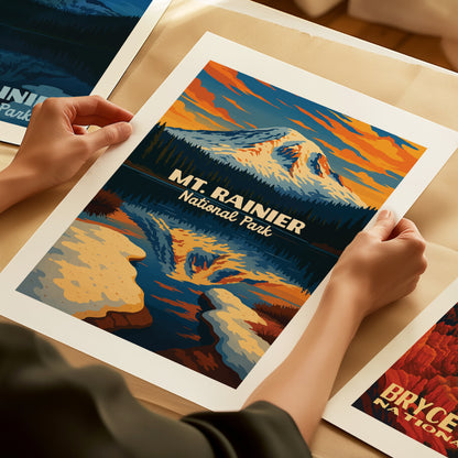 Mt Rainier National Park Poster #2