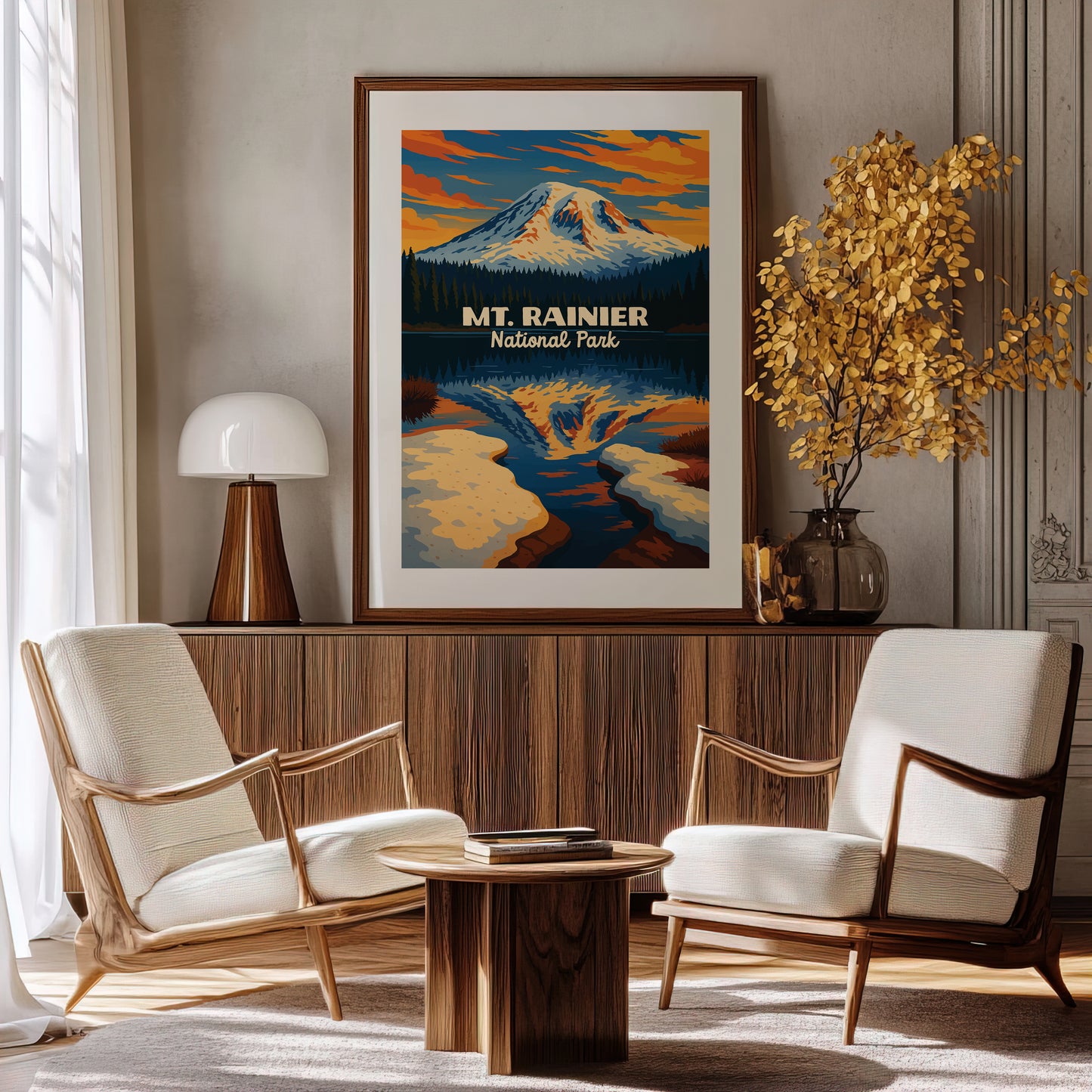 Mt Rainier National Park Poster #2