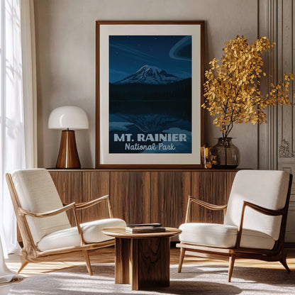 Mt Rainier National Park Poster