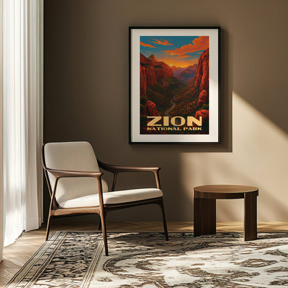 Zion National Park Poster